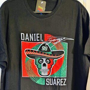 Men's Daniel Suarez Trackhouse Racing Team Collection Black Vivo T-Shirt